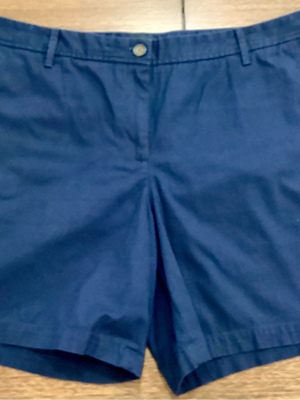 Talbots Navy Relaxed Chino 7” Shorts